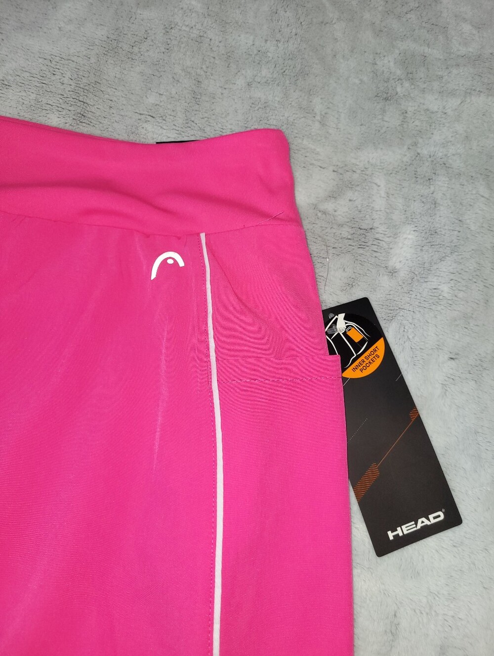HEAD Womens Large Pink Skorts Pockets Tennis Pickleball Golf Built-in Shorts - Picture 5 of 12